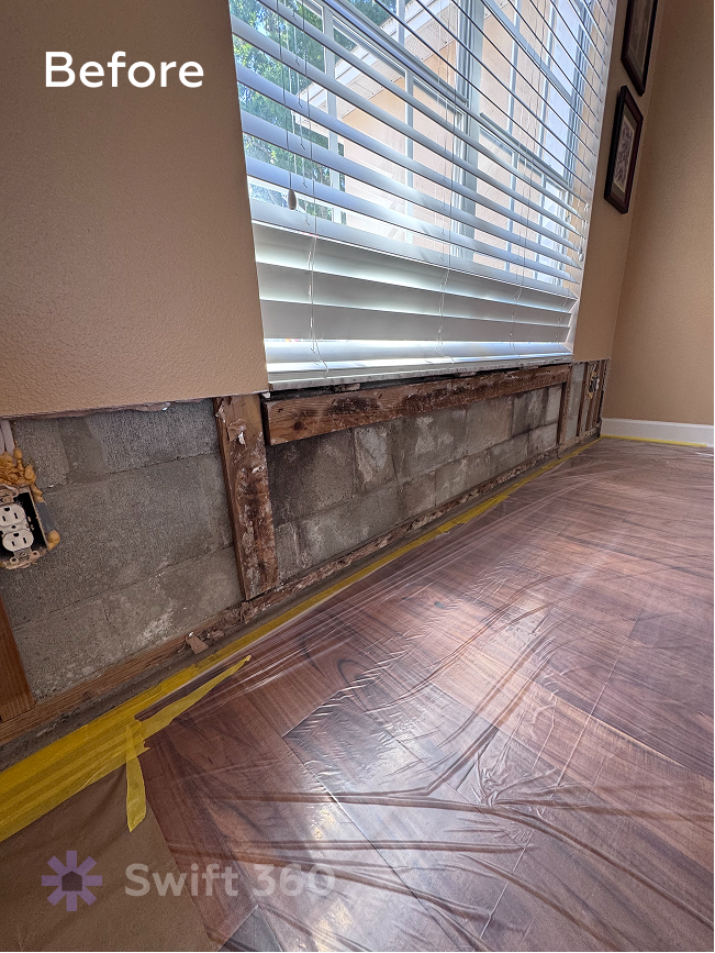 Swift360 - Handyman Orlando - Result job - Ceiling Drywall Repair - Before