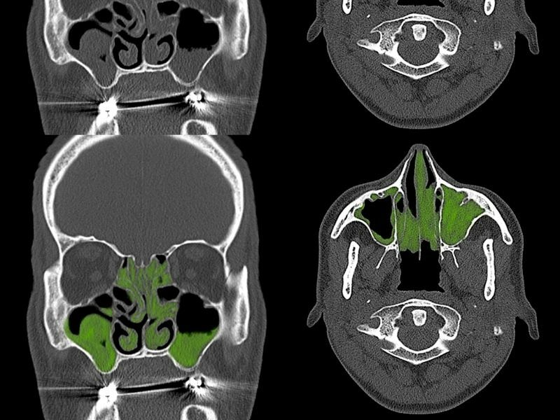 Гайморит на томограмме