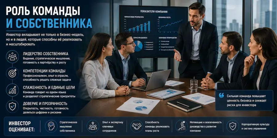 Роль команды и собственника