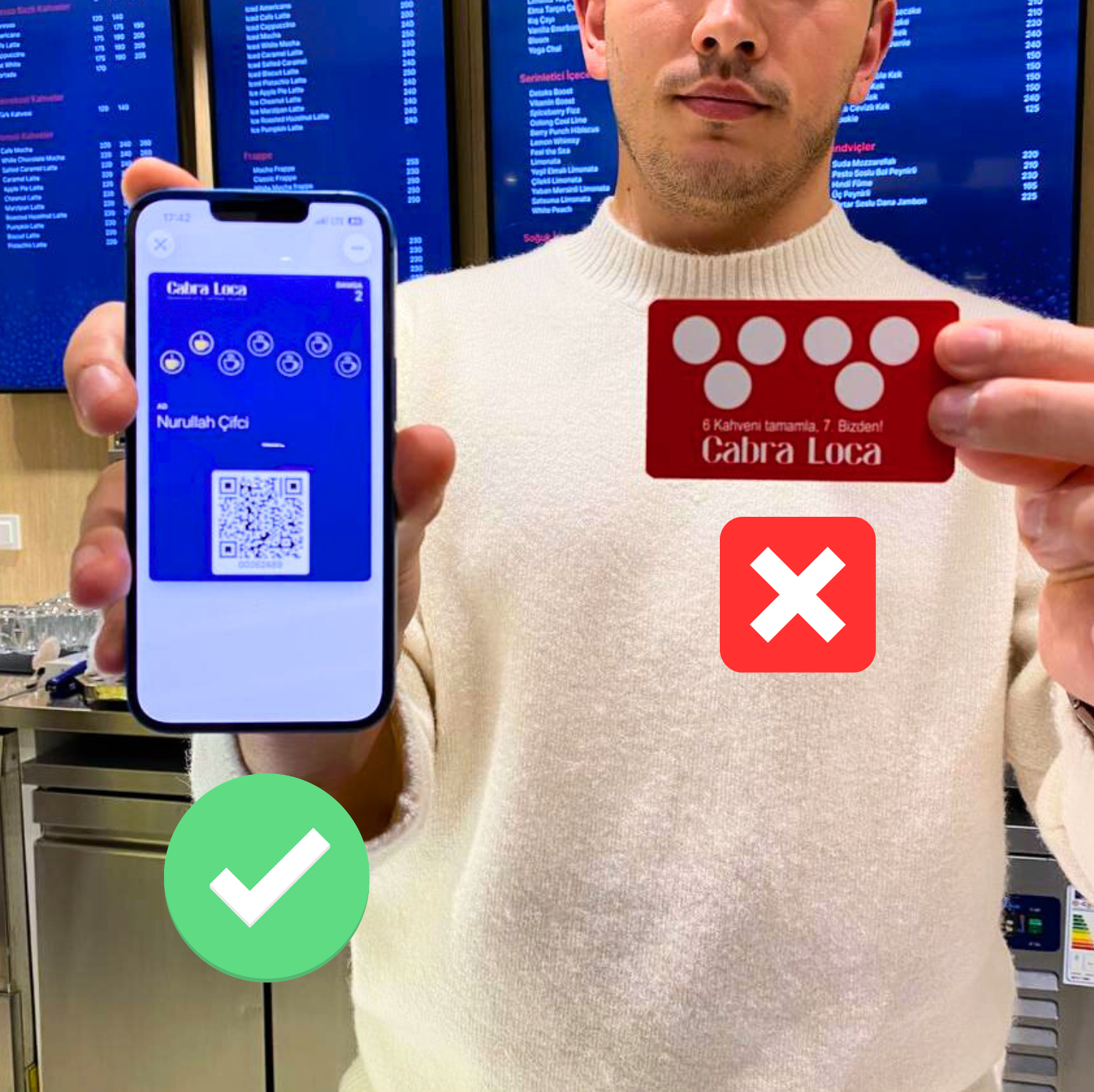 kahve sadakat kartı