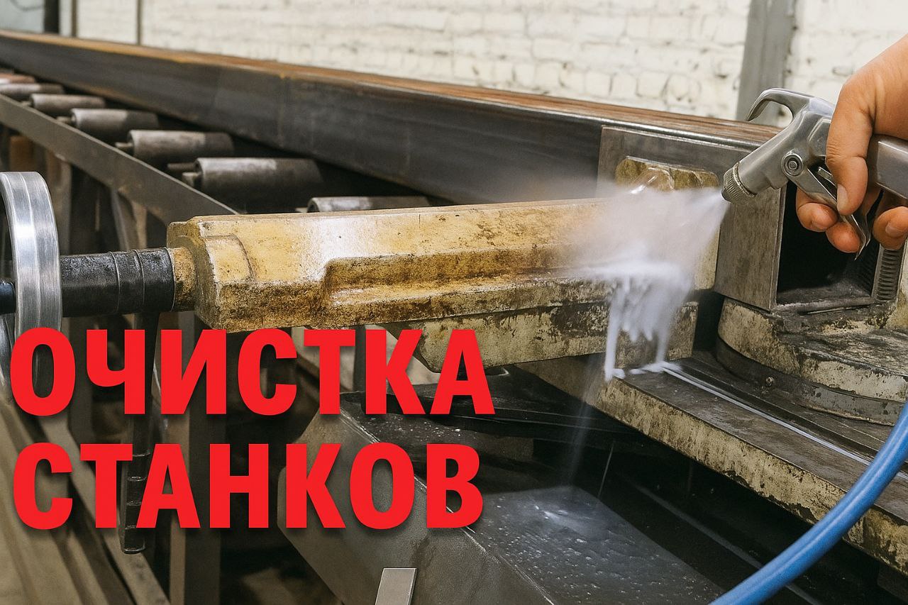 Очистка станков и оборудования без растворителей — ТМС «Касте»