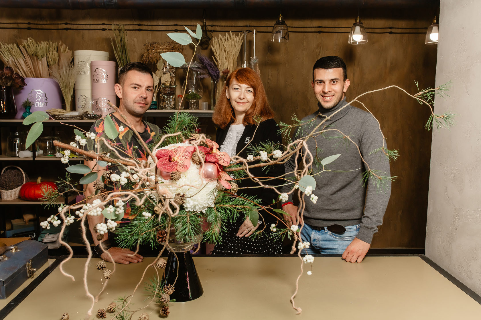 Курс по рождественской флористике