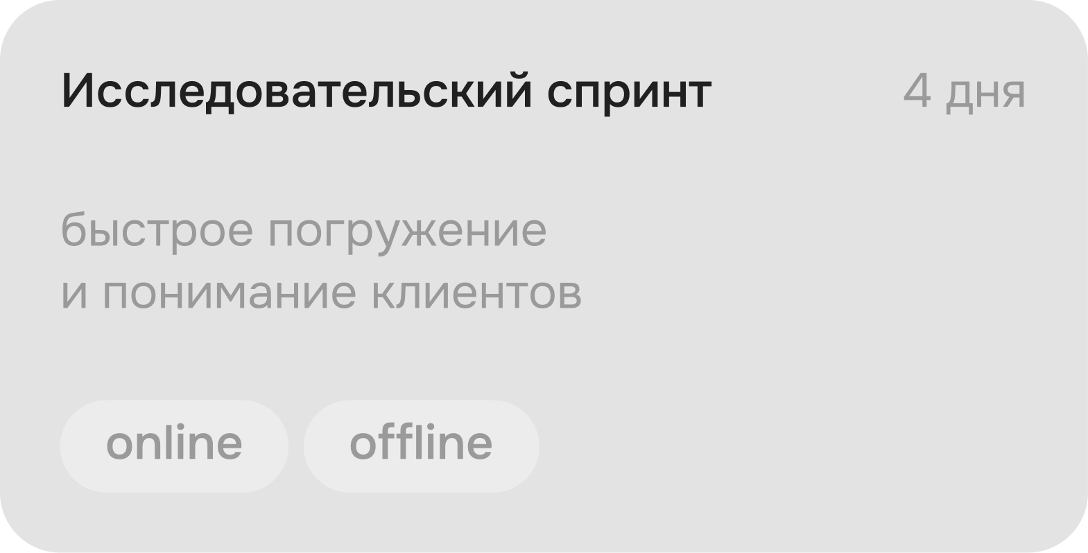 Исследовательский спринт - быстрое погружение и понимание клиентов