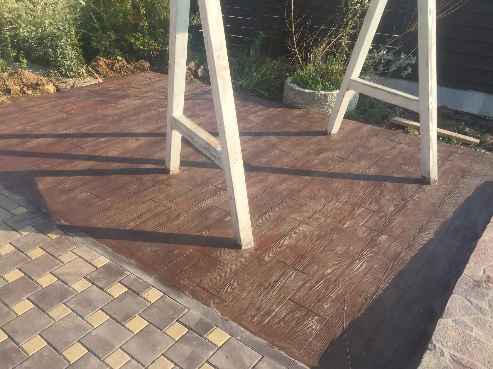 Бетонные площадки под ключ ᐈ из печатного бетона в Москве и МО