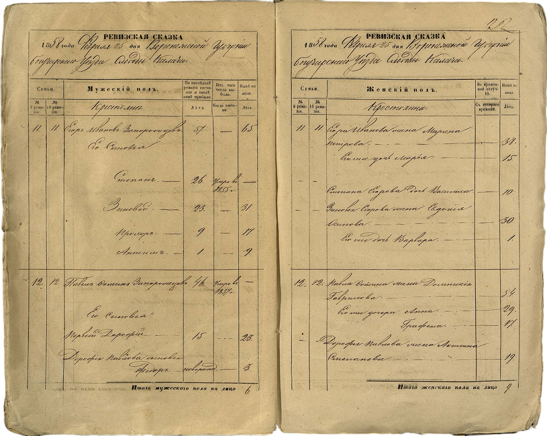 Ревизские сказки - еще один ценный источник, позволяющий углубить исследование истории семьи вплоть до начала 18 века.