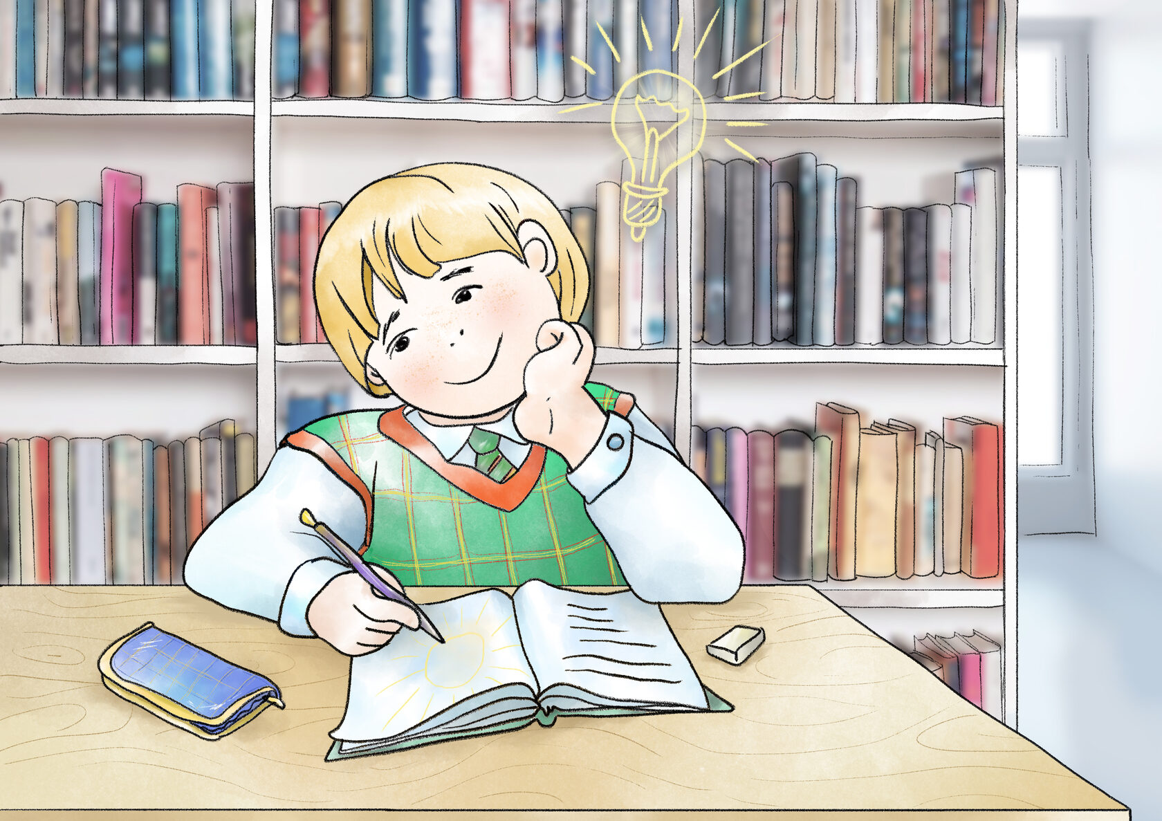 виды специальной одаренности. мальчик читает книгу. литературная одаренность. литературная одаренность. дети читают.