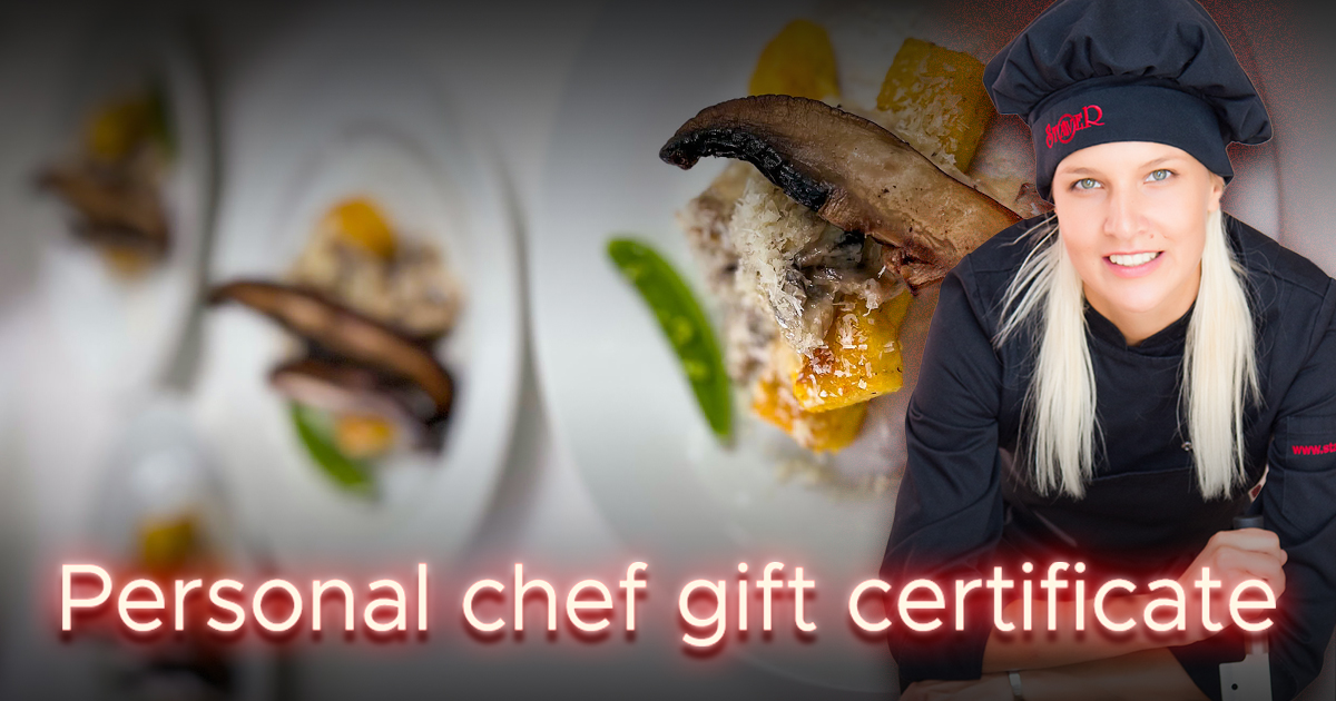 Personal Chef Gift Certificate  Honest to Goodness Personal Chef Services