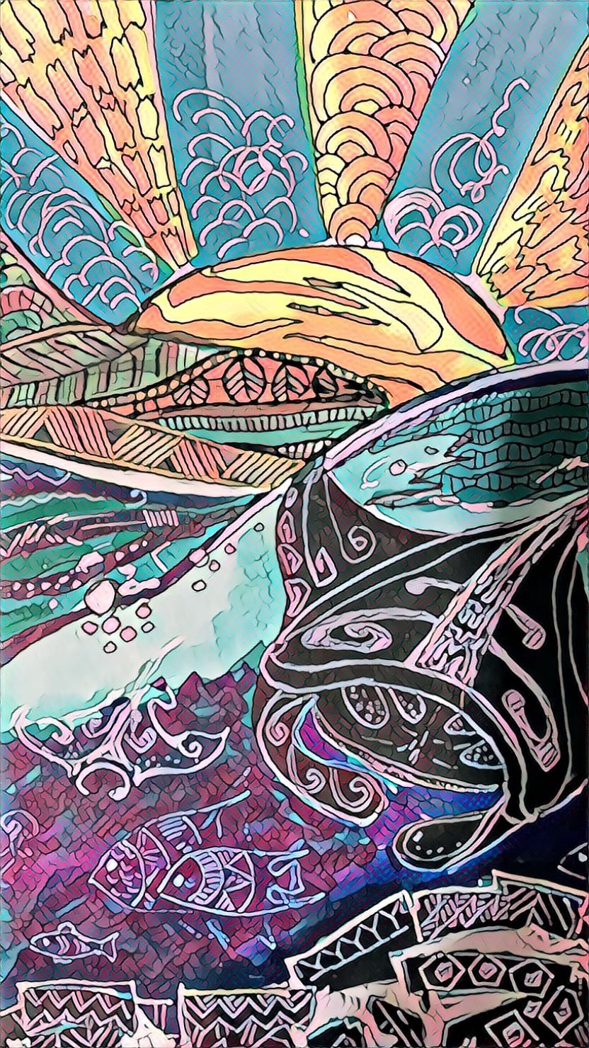 Psychedelic wave — digital artwork