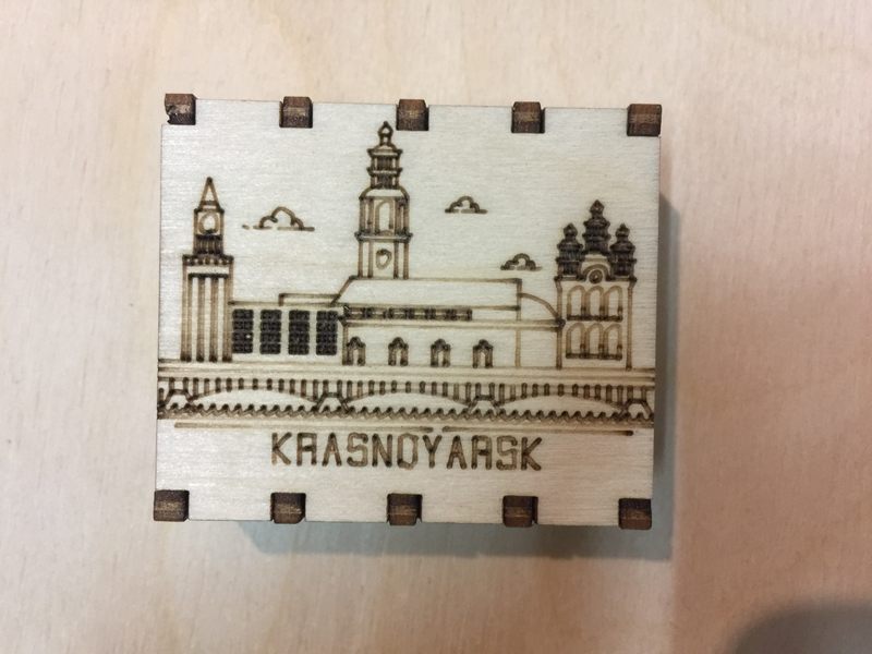 Спички сувенирные на магните города России - Красноярск