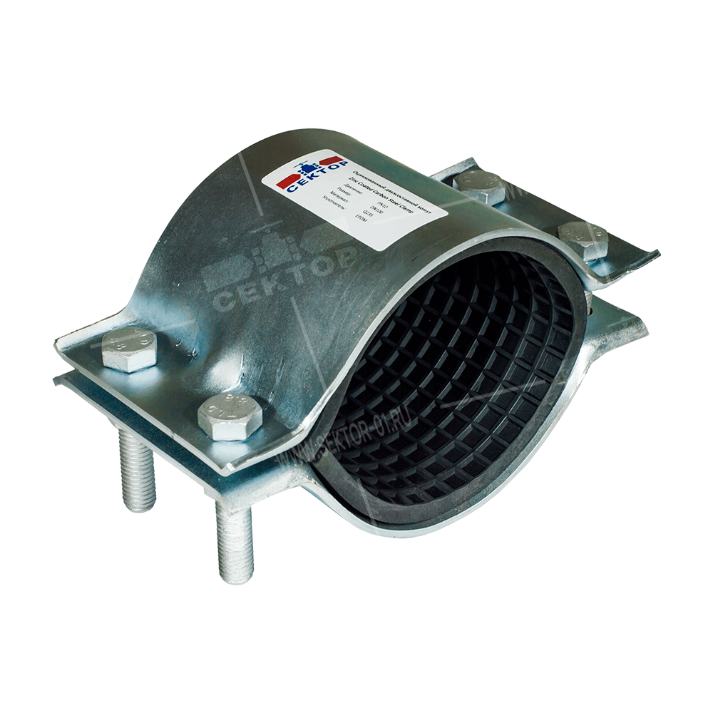 Хомут DN15 (20-22) L40 PN16 - купить двухсоставные оцинкованные хомуты ...