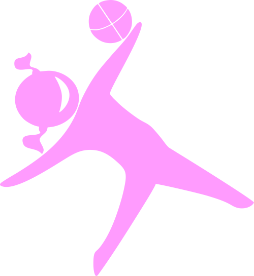 девочка с мячиком