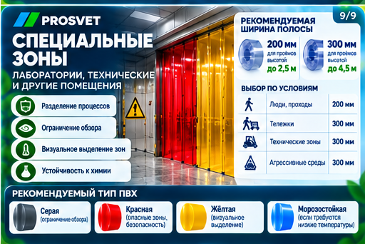 Специальные ПВХ-завесы