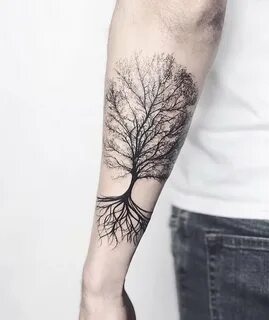 Тату дерево: значение, фото татуировки, эскизы
