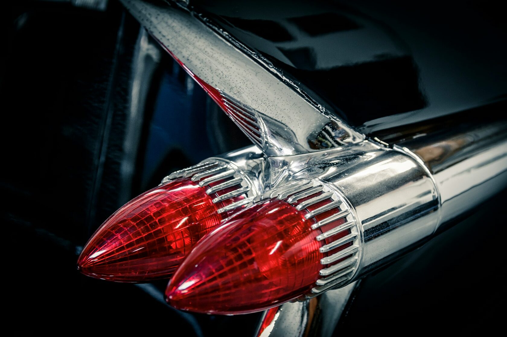 Vintage car detail chrome