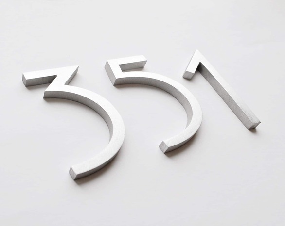 Номер дома из металла