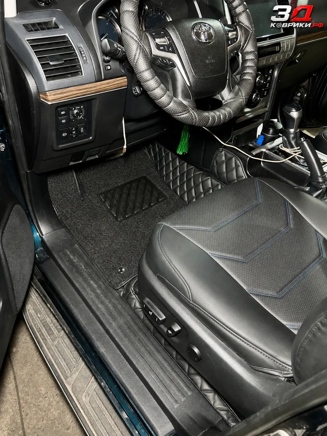 3D коврики Land Cruiser Prado, пассажирская зона