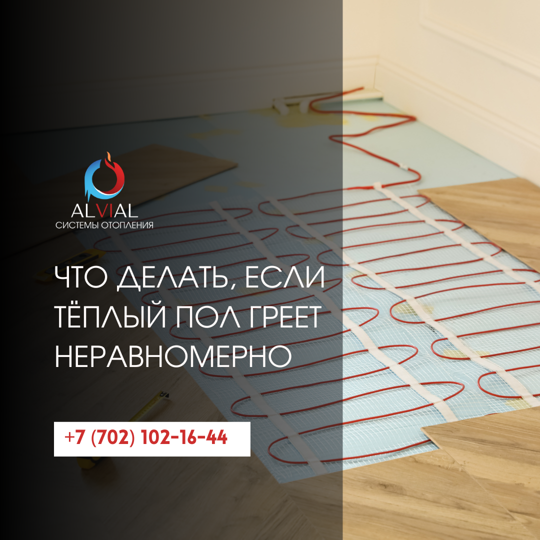 Неравномерный нагрев теплого пола
