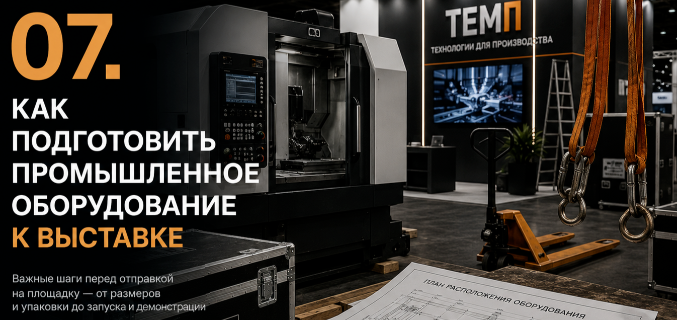 Подготовка промышленного оборудования к выставке