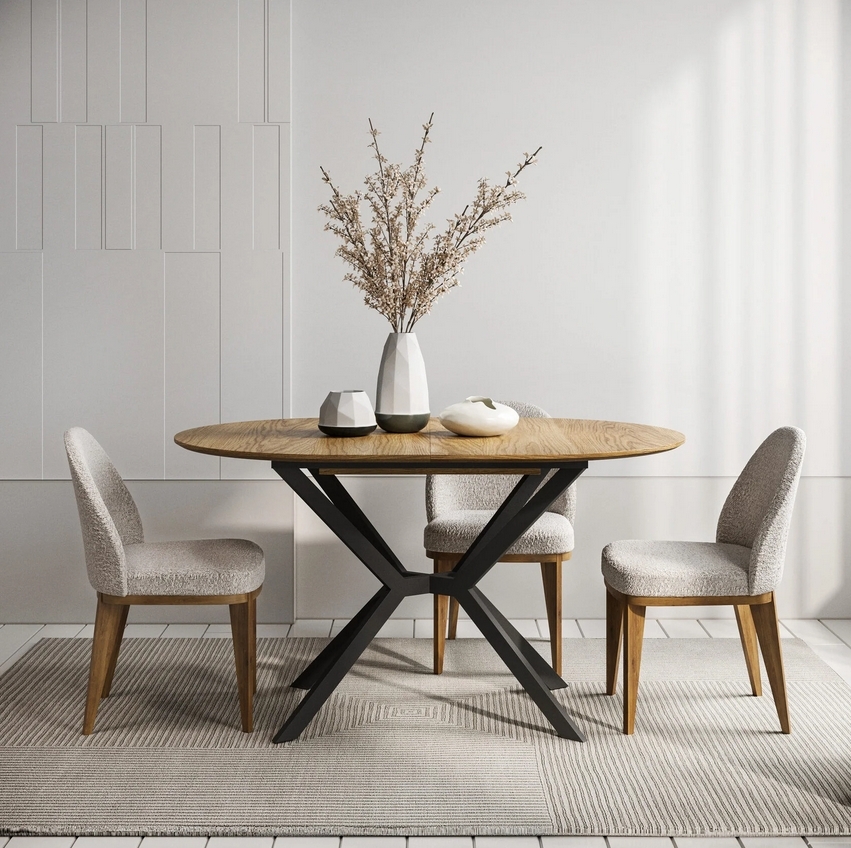 Обеденный стол Detroit дуб овальной формы - NAPILILI