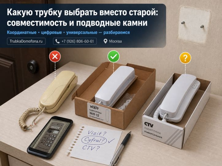 Установка новой трубки домофона вместо старой: совместимость выбор и подводные камни