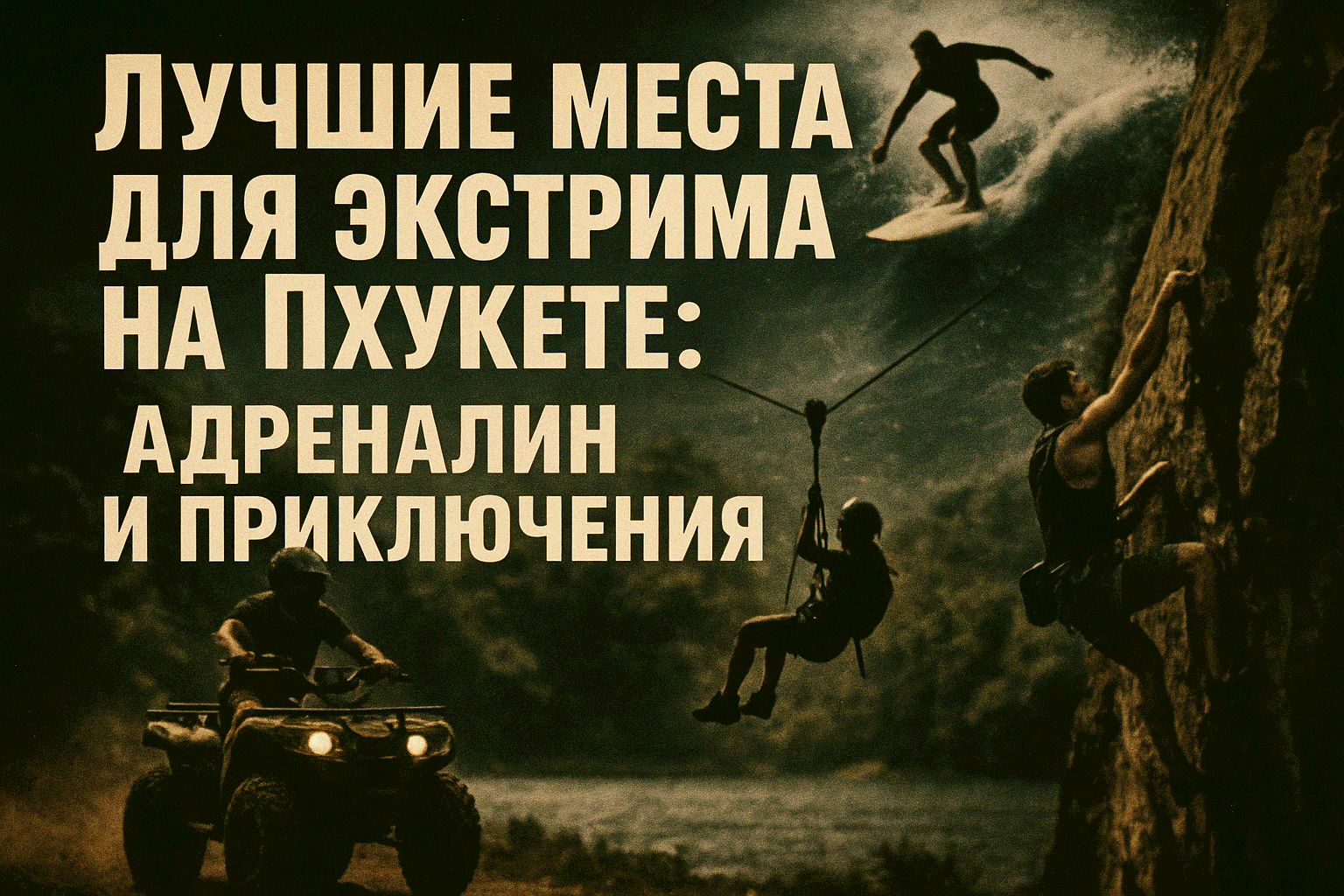 Представьте: вы летите над джунглями на зиплайне, прыгаете с банджи в пропасть или мчитесь на квадроцикле по бездорожью — а вечером отдыхаете у бассейна с видом на море. Пхукет в 2025 году — это не только пляжи, но и топ-спот Азии для экстрима: зиплайн, A