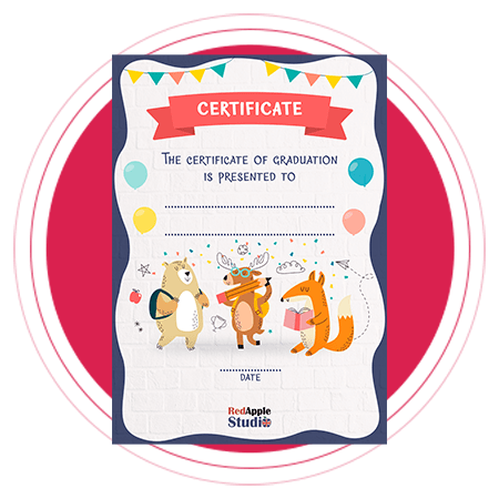 Red Apple Studio certificate