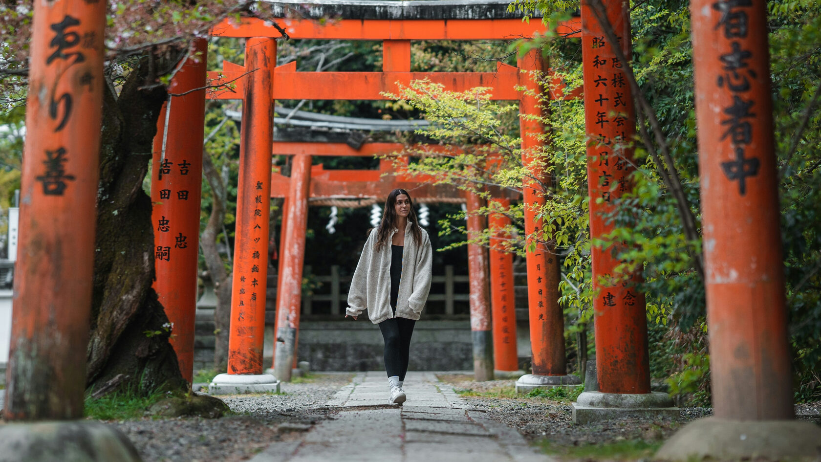 Фусими-Инари-тайся. Ворота Тории. Киото. Япония 