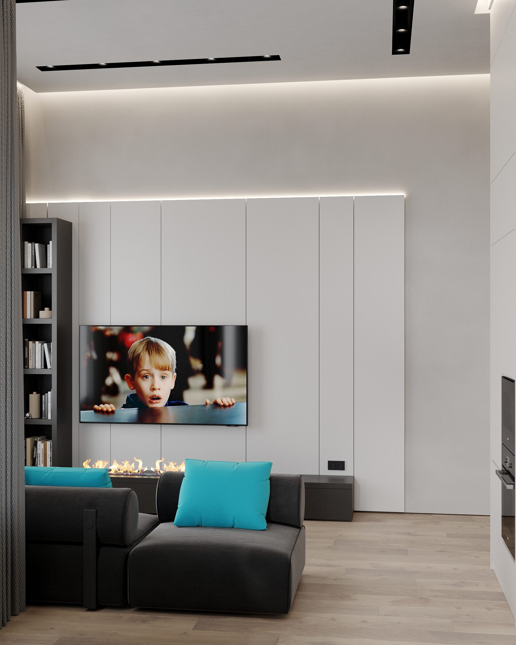 белые панели мдф на стенах