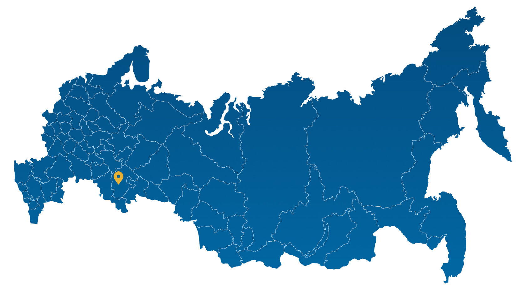 Карта РФ контур