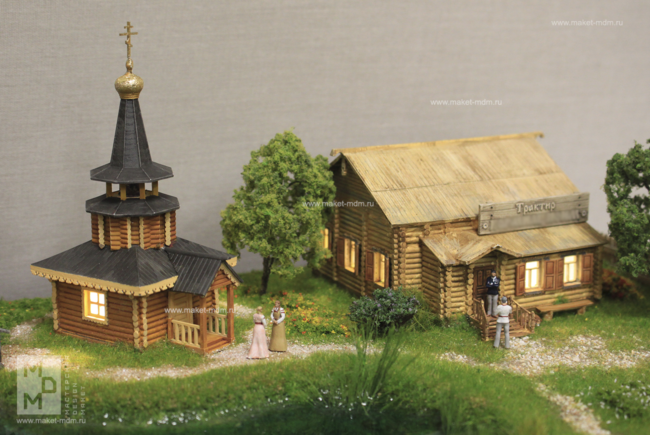 макет этнодеревни