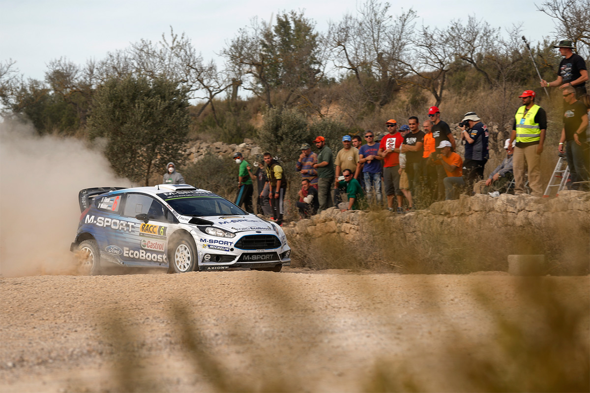 Отт Тянак и Райго Мыльдер, Ford Fiesta RS WRC, ралли Каталония 2015