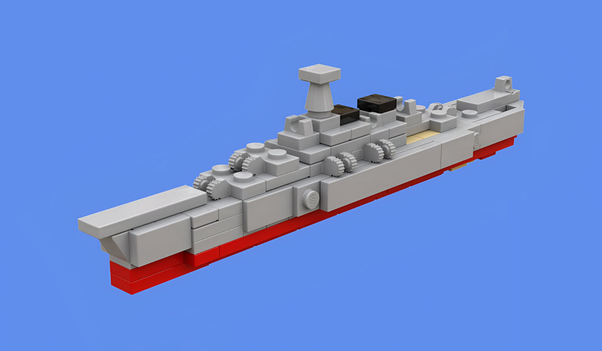 LEGO мини самоделка: Корабль военный (рис. 1)