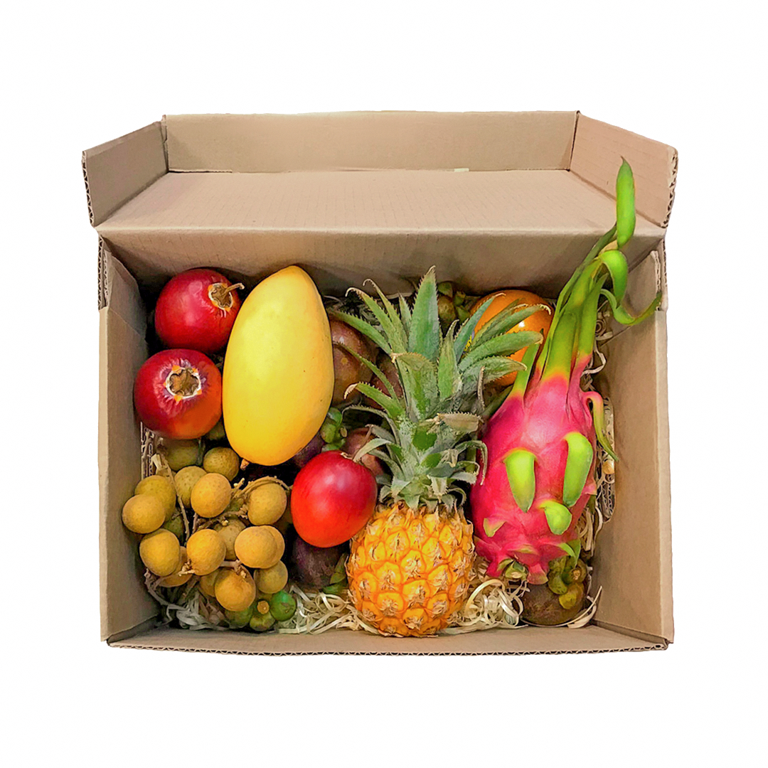 Коробки с фруктами. Экзотические фрукты в коробке. Подарочные коробки с фруктами. Коробка с экзотическими фруктами.