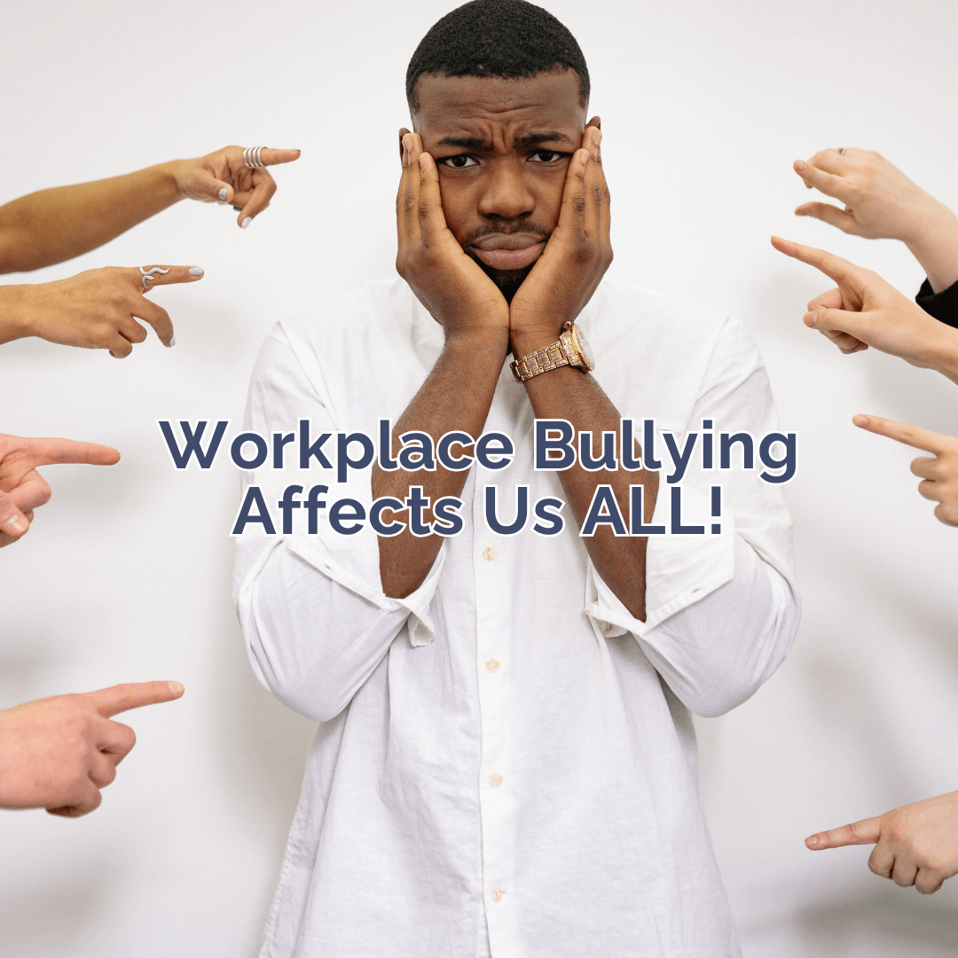A person is surrounded by a group of people pointing at them.