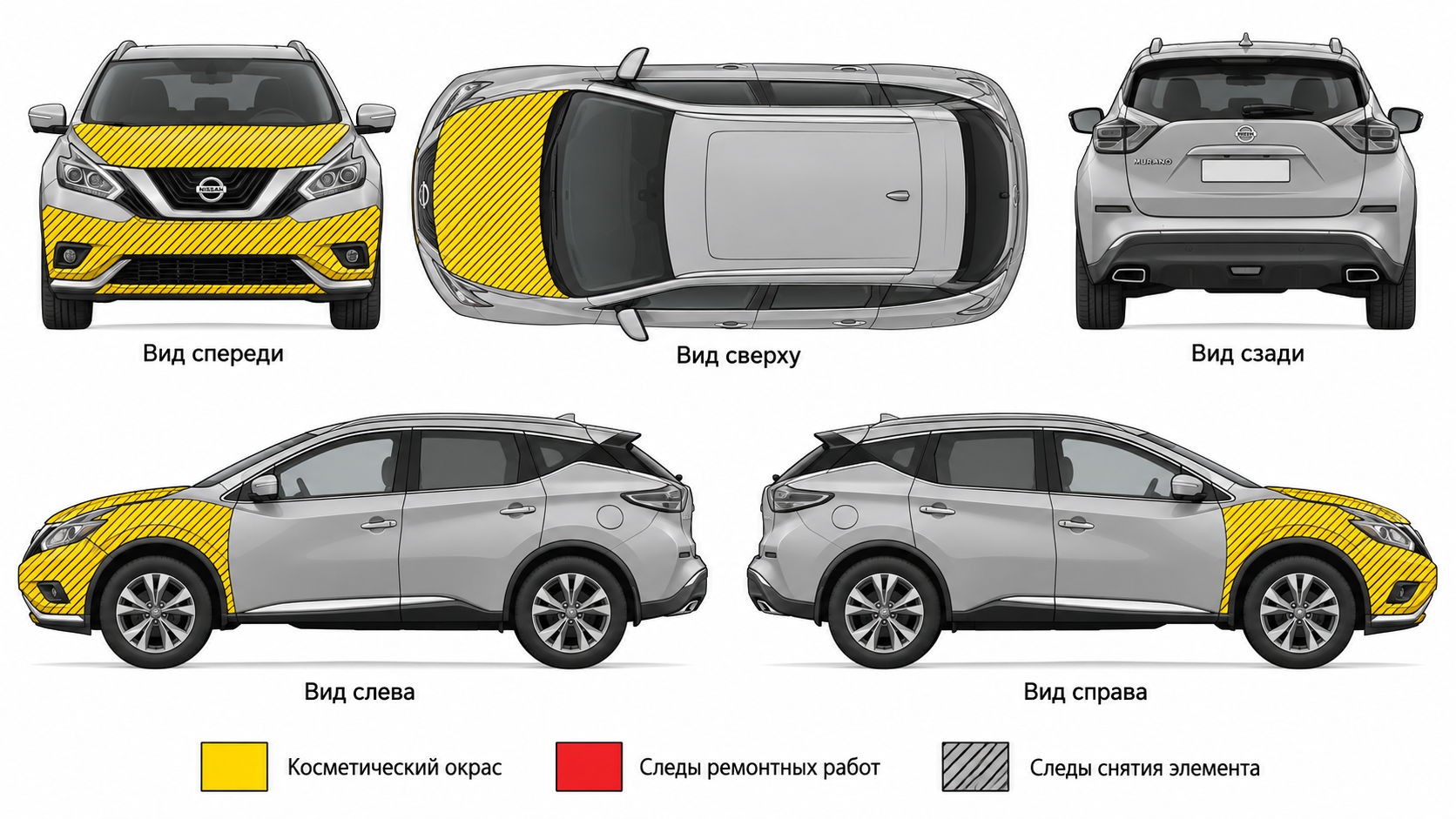 Карта ЛКП Nissan Murano