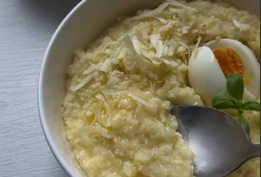 Приготовление пшённой каши с сыром: шаг 4