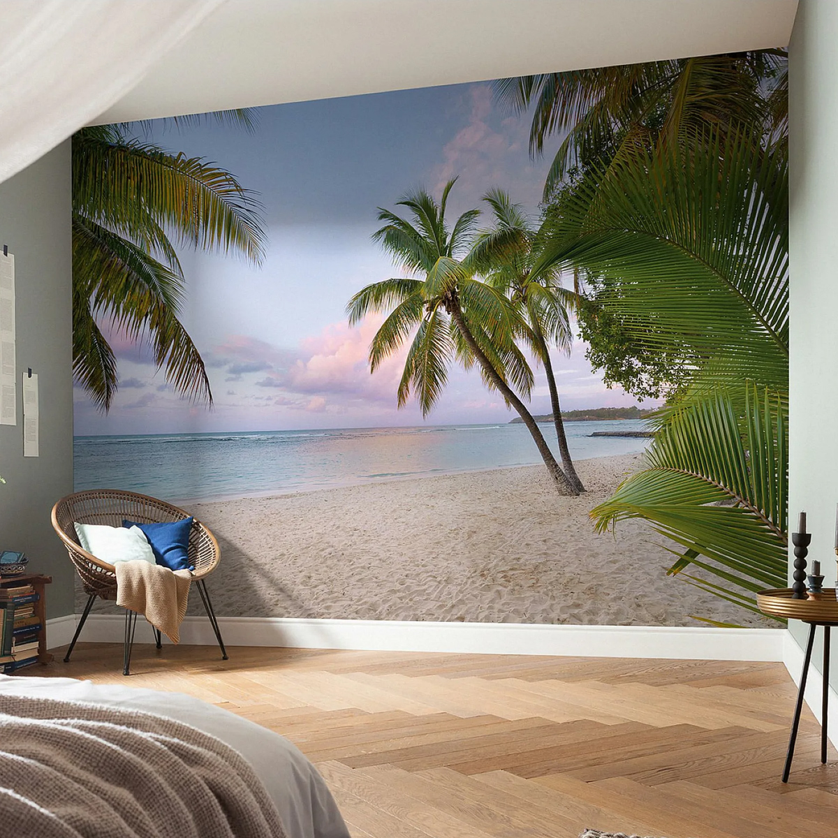 Дизайн комнаты с фотообоями пляж