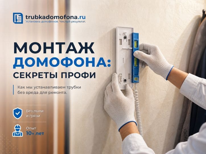 Монтаж трубки домофона в квартире: этапы работ и почему это лучше доверить профи