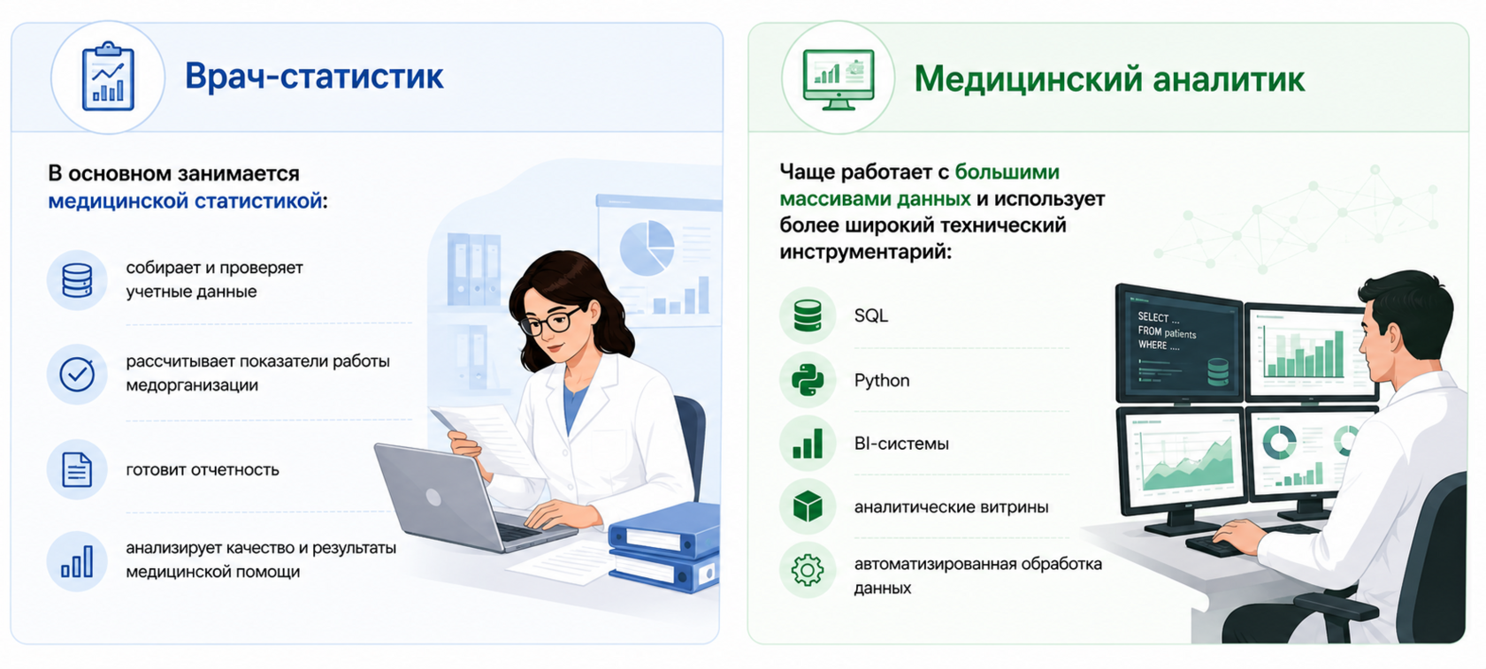 Разница между профессиями