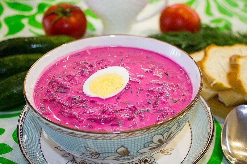 Холодник из свеклы на кефире