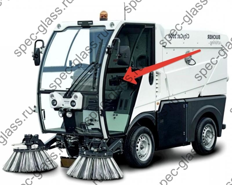 стекло двери bucher citycat 1000