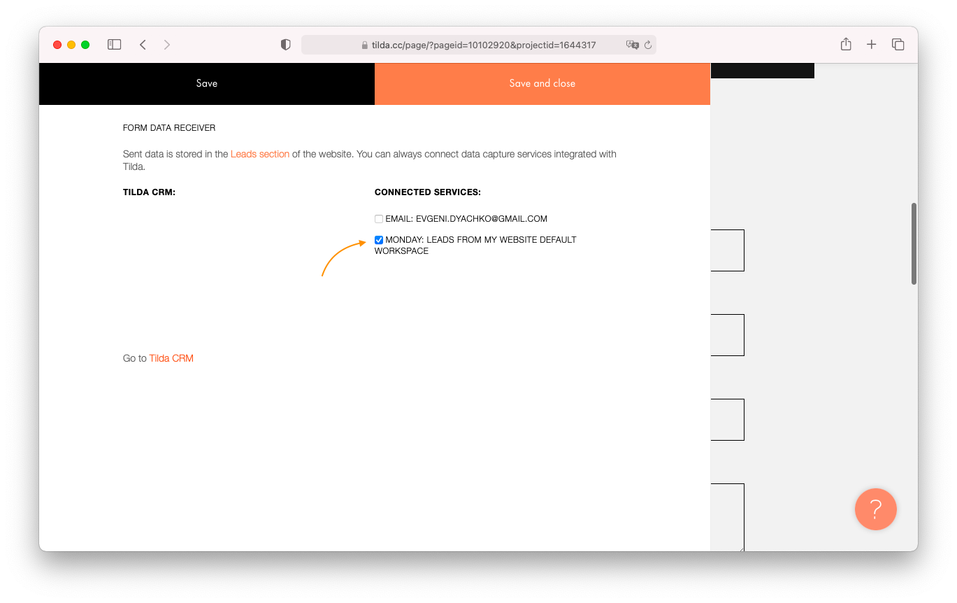 How to Save Form Submissions to │ Tilda Help Center