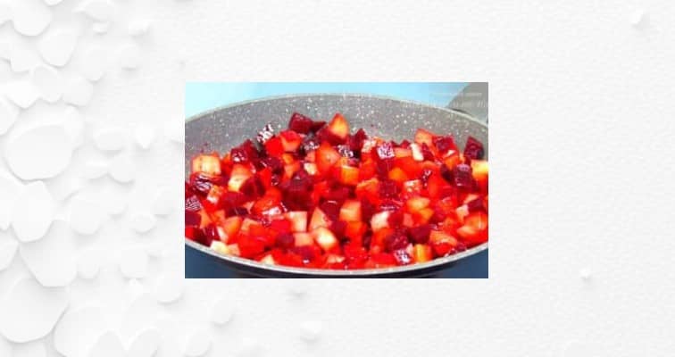 Приготовление винегрета на сковороде: шаг 10