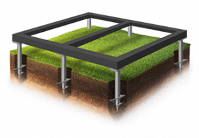 Свайно-винтовой фундамент