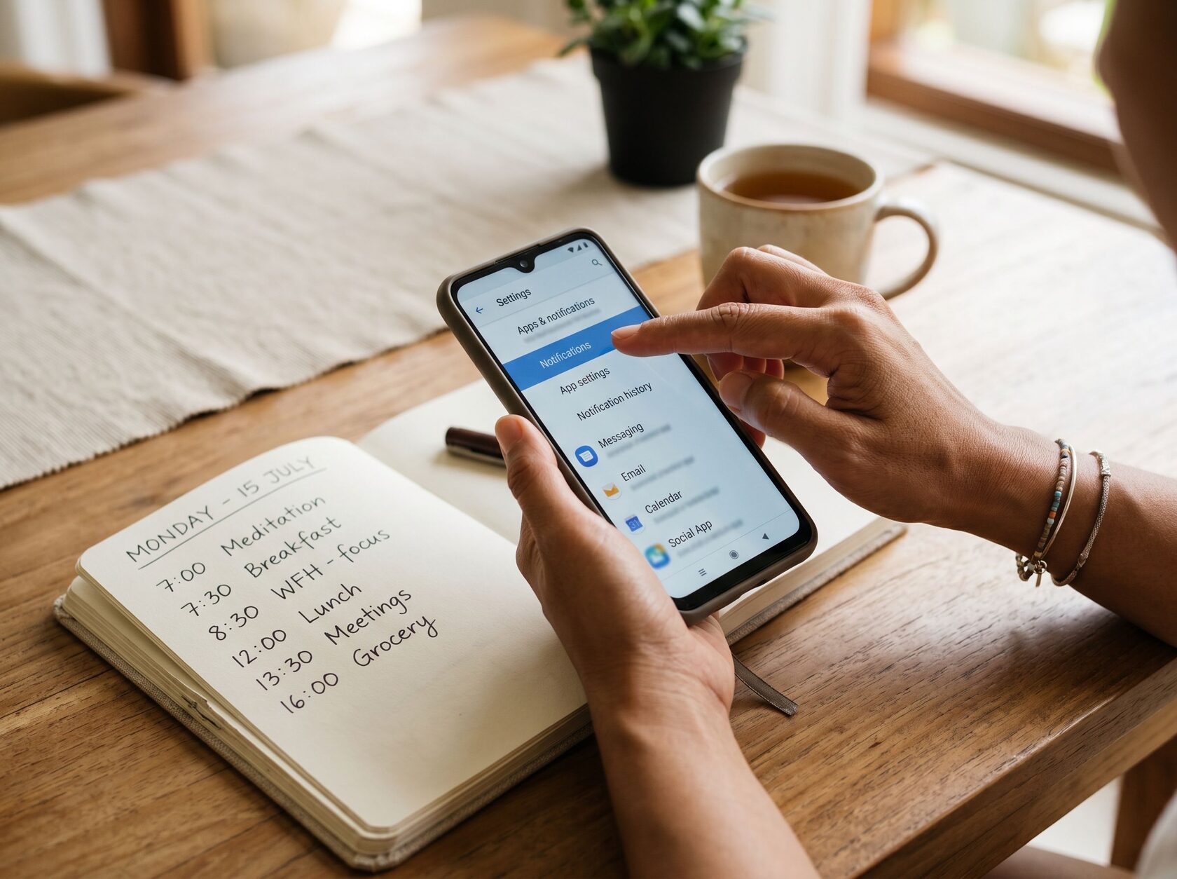 Mengatur notifikasi ponsel untuk mengurangi stres digital