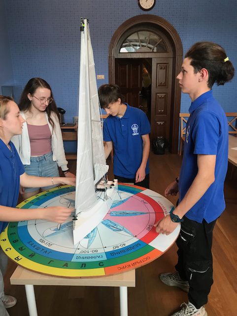 Занятие на парусном тренажере