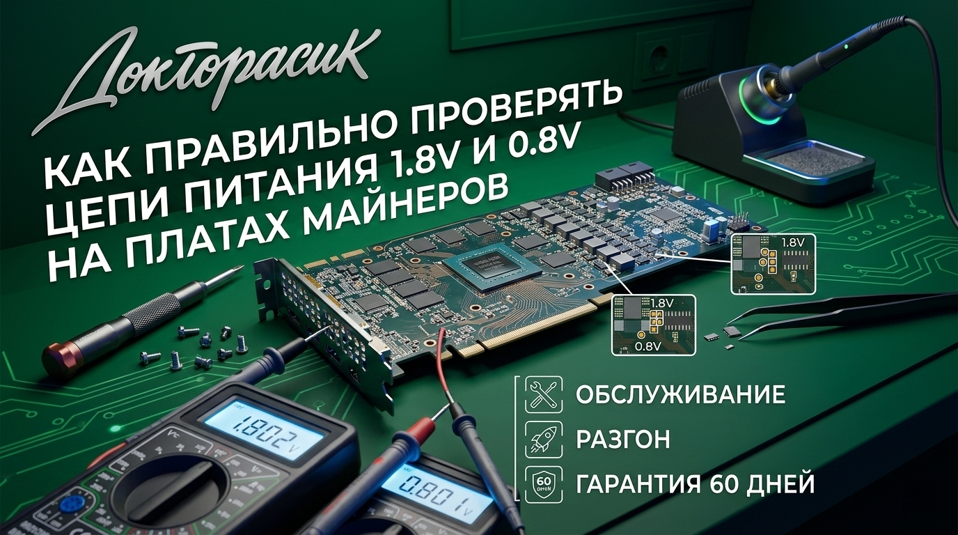 Как правильно проверять цепи питания 1.8V и 0.8V на платах, чтобы не сжечь новый чип при пайке.