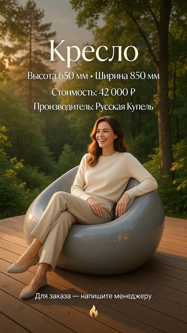 Диван уличный от Русская Купель