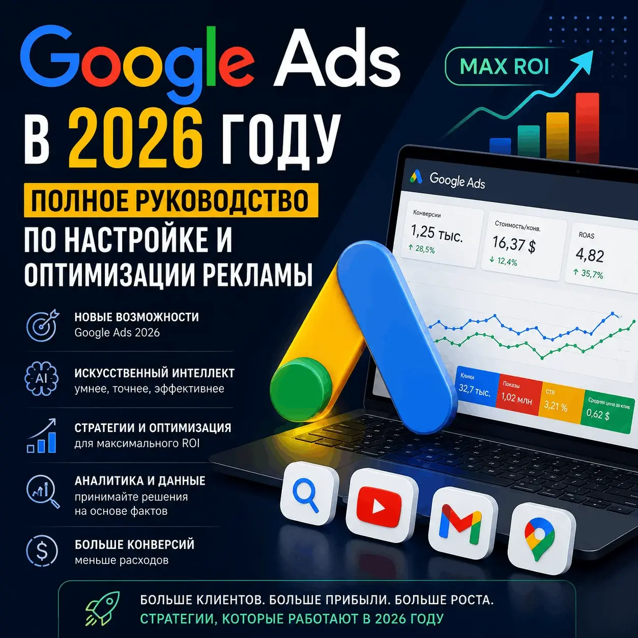 Google Ads в 2026 году: настройка и оптимизация рекламы