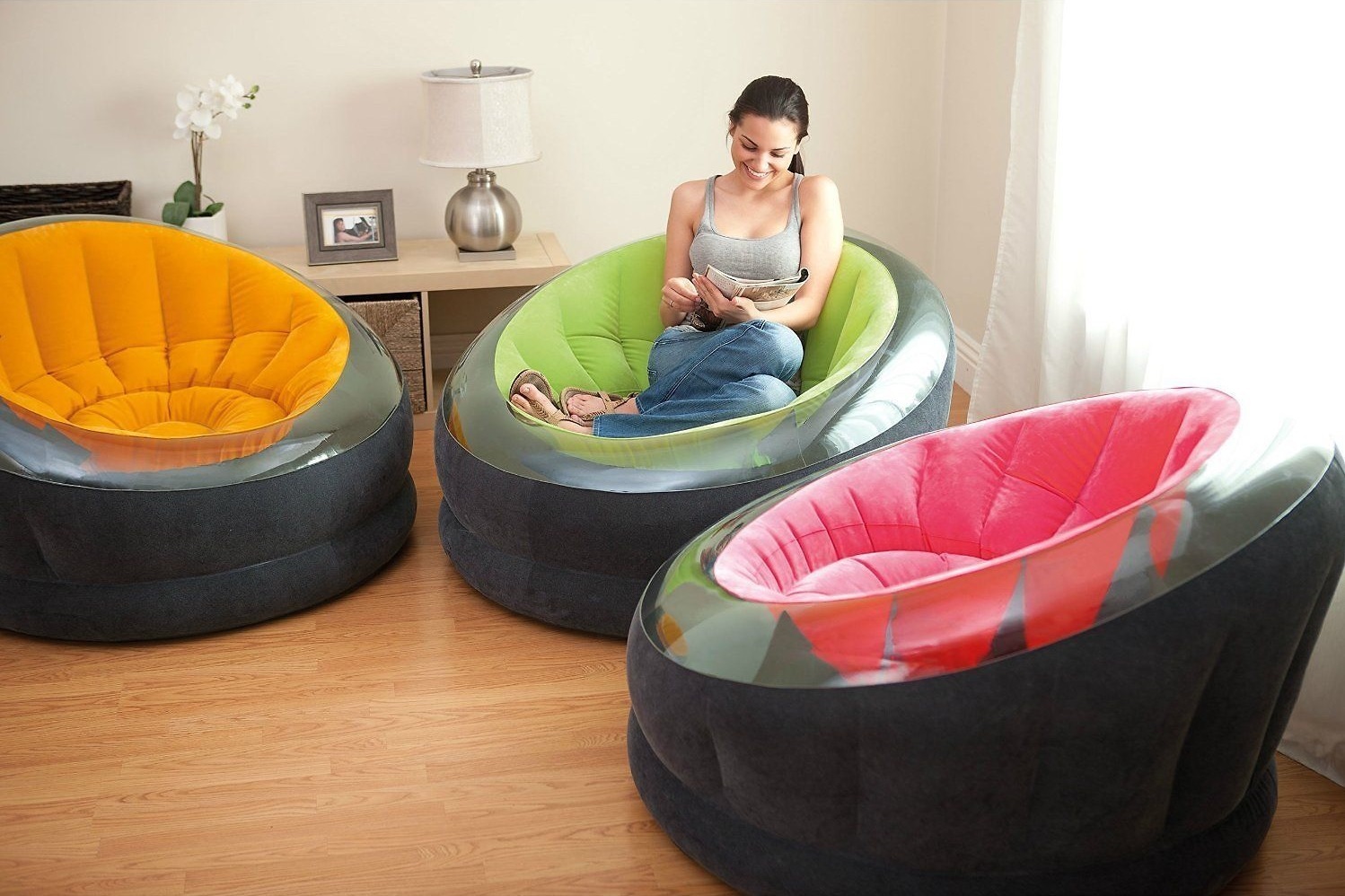 Купить надувные диваны, кресла и пуфики Intex в Ташкенте